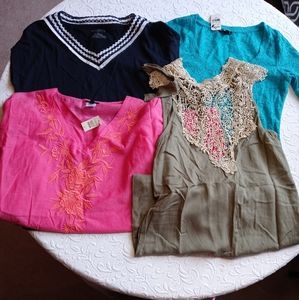 4 piece top size medium lot